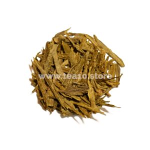 Detalle de las hojas secas de Té Verde Bancha Premium de Tea1