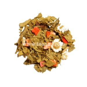 Hojas secas de Té Verde Desteinado Crema de Cava y Fresas Premium de Tea10