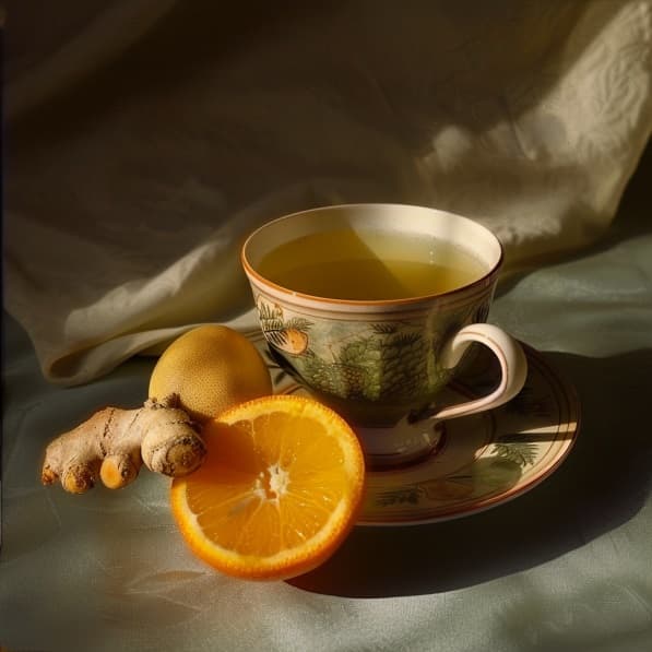Té Verde con Jengibre y Naranja