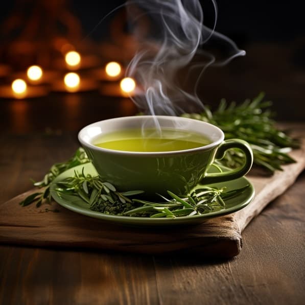 Té verde caliente