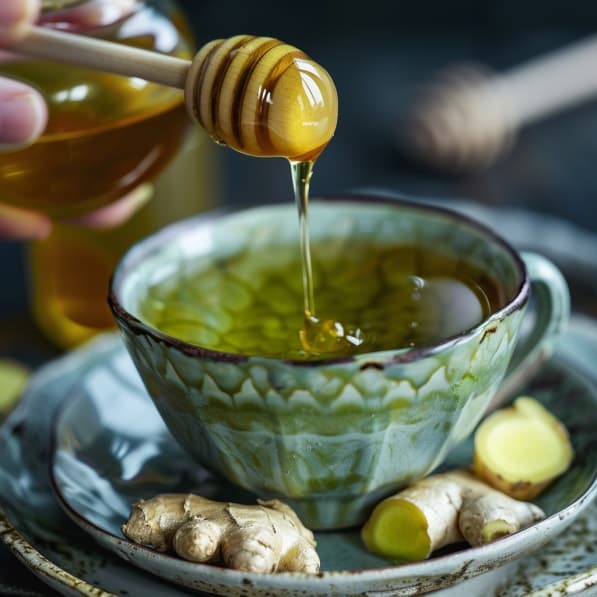 para que sirve el te verde con jengibre y miel