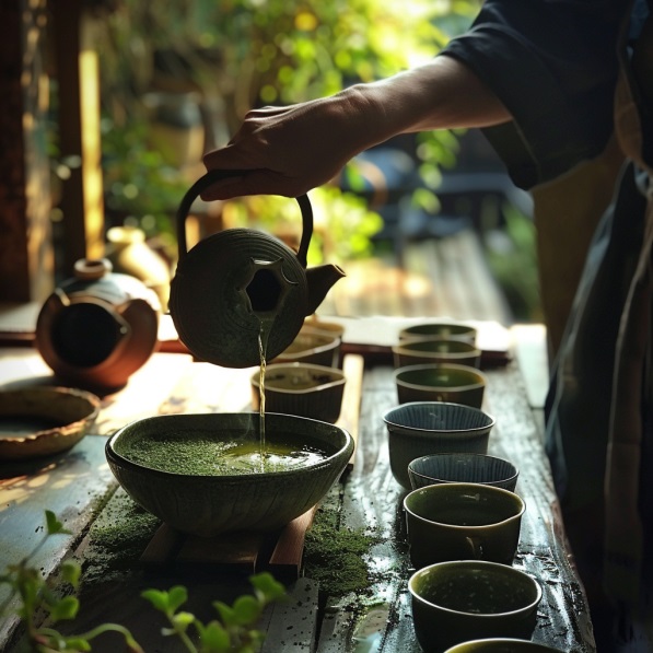 Preparacion Del Te Sencha. Portada