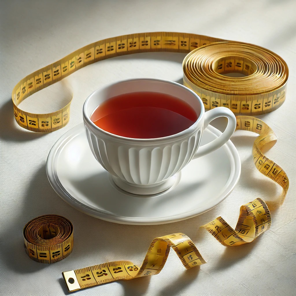 A Cup Of Tea And Measuring Tape