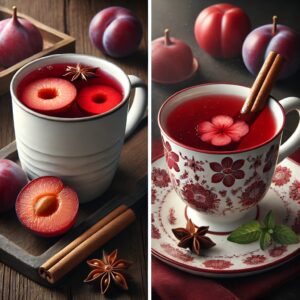 A Cup Of Tea With Fruit And Spices